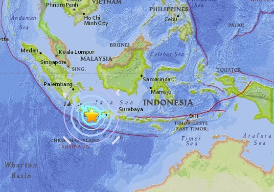 16일(현지시간) 인도네시아 자바섬에서 미국 지질조사국(USGS) 기준 규모 6.5 강진이 발생했다. (출처: USGS)