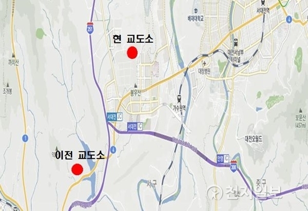 대전시교도소 이전 대상지, 유성구 방동지역. (제공: 대전시) ⓒ천지일보(뉴스천지) 2017.12.28