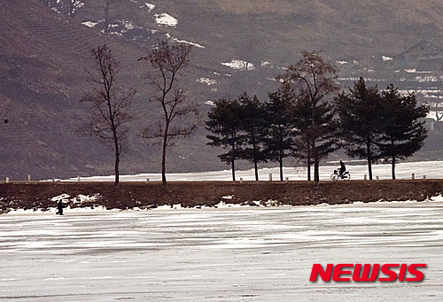 단둥시에서 약 50Km 떨어진 북중 접경지역인 북한 위주. (출처: 뉴시스)