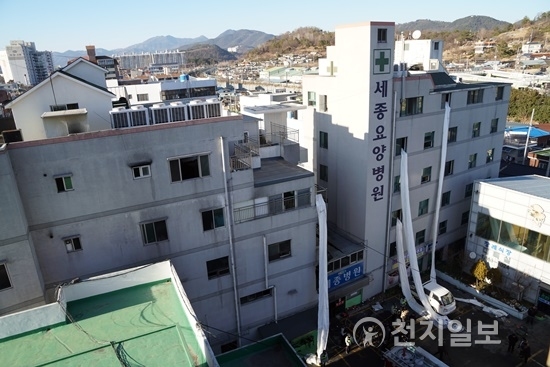 불법 증축된 세종병원과 요양병원 모습. ⓒ천지일보(뉴스천지) 2018.1.28