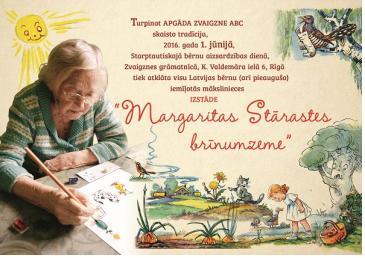 라트비아 동화작가 마가리타 스타레스테(1914~2014)와 작품. (제공: 국립어린이청소년도서관)