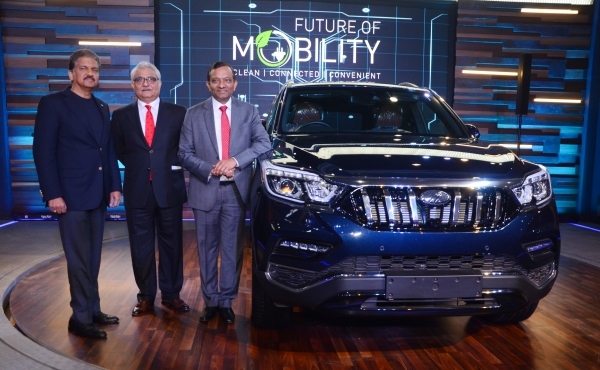 마힌드라&마힌드라가 지난 8일(현지시간) 인도 델리 모터쇼(Auto Expo 2018) 프레스데이를 통해 'G4 렉스턴‘을 인도 시장에 처음으로 선보이고 있다. (제공: 쌍용자동차)