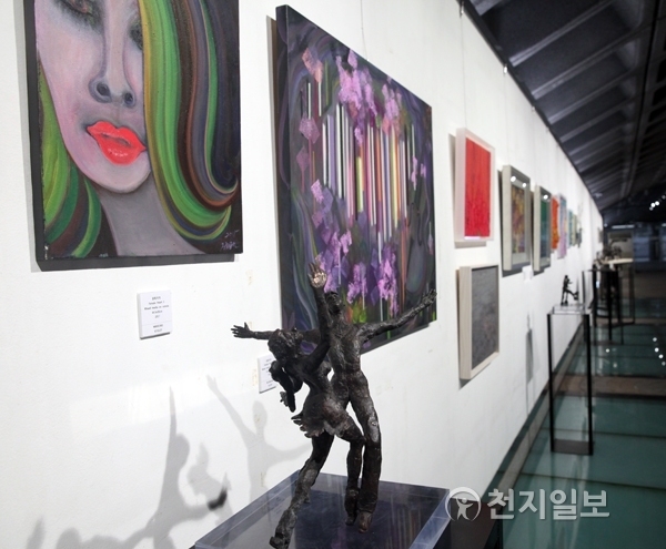동계올림픽기념 조형예술전에서 공개된 작품들 ⓒ천지일보(뉴스천지) 2018.2.18