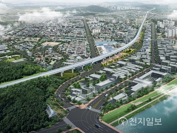 영주고가 조감도 (제공: 한국철도시설공단) ⓒ천지일보(뉴스천지) 2018.2.20
