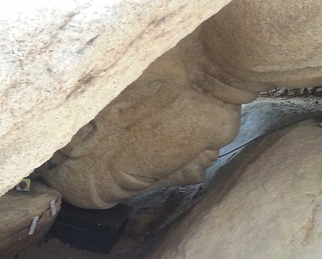 경주 남산 열암곡 통일신라 마애불상. (제공: 문화재청)