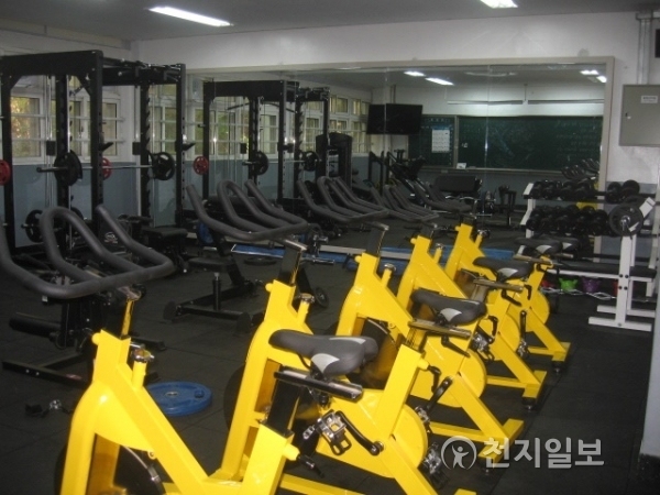 삼성중학교 바디밸런스실 모습. (제공: 부산시교육청) ⓒ천지일보(뉴스천지) 2018.3.12