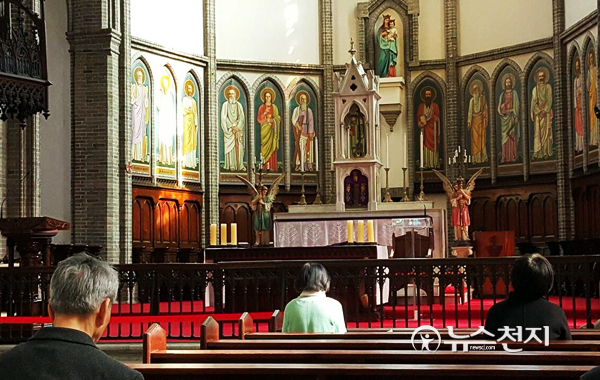 명동성당 내부 모습. ⓒ천지일보(뉴스천지)