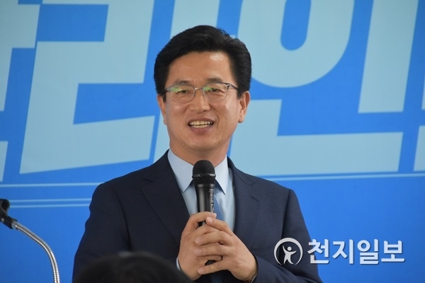 더불어민주당 허태정 대전시장 예비후보. ⓒ천지일보(뉴스천지) 2018.4.11