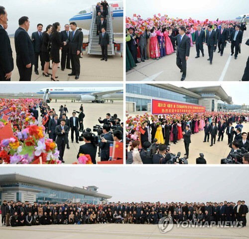(서울=연합뉴스) 쑹타오(宋濤) 공산당 대외연락부장을 단장으로 하는 중국 예술단이 13일 평양에 도착했다고 노동신문이 14일 전했다.