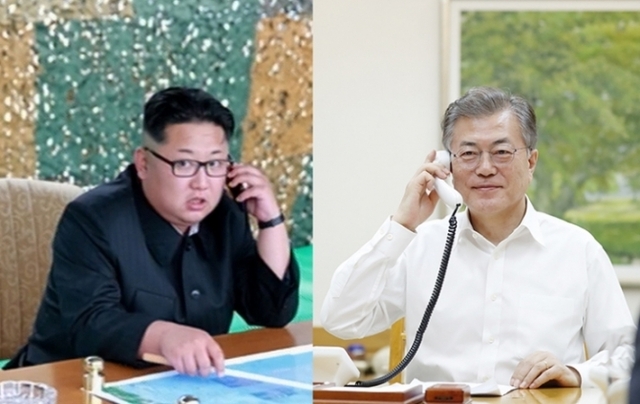 문재인 대통령과 김정은 북한 국무위원장. (출처: 뉴시스)