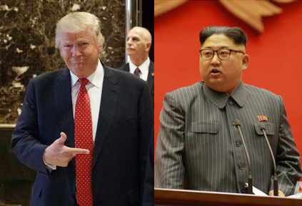 도널드 트럼프 미국 대통령(왼쪽)과 김정은 북한 노동당 위원장 (출처: 뉴시스)