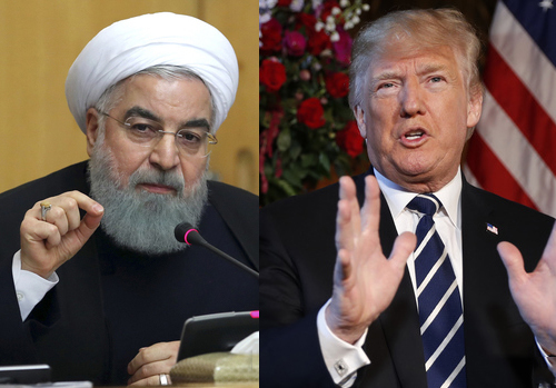 하산 로하니 이란 대통령(왼쪽)과 도널드 트럼프 미국 대통령. (출처: 뉴시스)