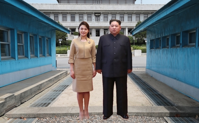 27일 남북 정상회담에서 김정은 북한 국무위원장과 리설주 여사가 동행할지 관심이 모아지고 있다. (출처: 뉴시스)