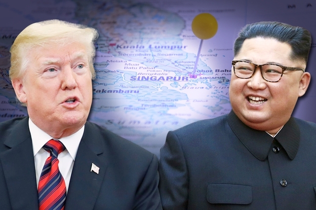 도널드 트럼프 미국 대통령(왼쪽)과 김정은 북한 국무위원장. (출처: 뉴시스)