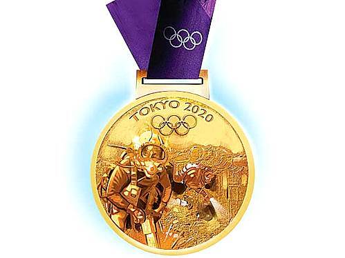 2020년 일본 도쿄올림픽 금메달. (출처: 뉴시스)