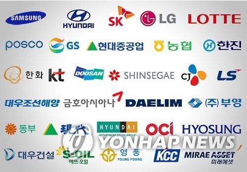 국내 30대 기업 로고. (출처: 연합뉴스)