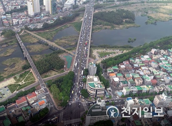 다운사거리 교차로 모습. (제공: 울산경찰청) ⓒ천지일보(뉴스천지) 2018.6.25