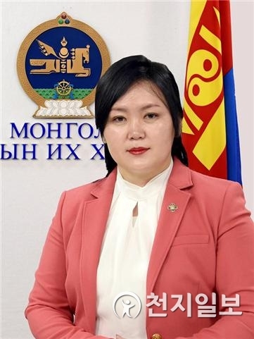 뭉흐체체그 몽골 국회의원 (제공: 단국대학교) ⓒ천지일보(뉴스천지) 2018.6.26