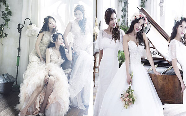 ‘류필립♥’ 미나, 여동생들과 함께한 웨딩 들러리샷 공개 (출처: 미나 인스타그램)