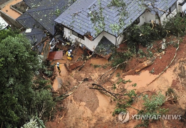 폭우 내린 일본 (출처: 연합뉴스)
