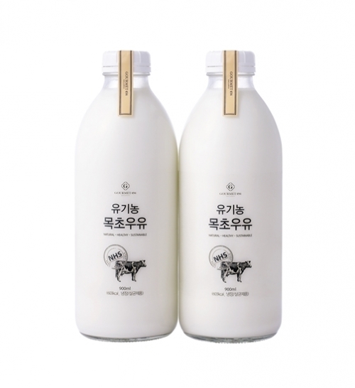 갤러리아백화점 식품 PB 브랜드인 ‘고메이494’에서 선보인 유기농 목초 우유. (제공: 갤러리아백화점)