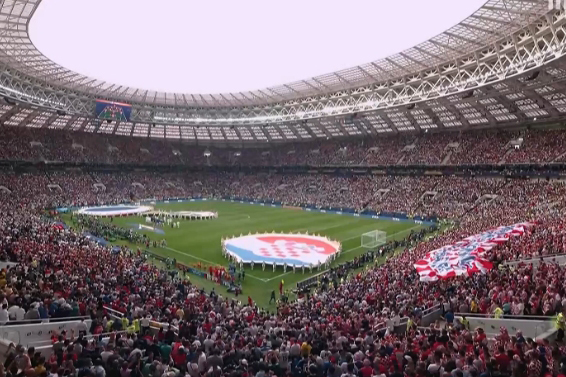 프랑스와 크로아티아가 16일 오전 0시(한국시간) 2018 국제축구연맹(FIFA) 러시아월드컵 결승전 경기를 시작했다. (출처: MBC 중계화면 캡처)