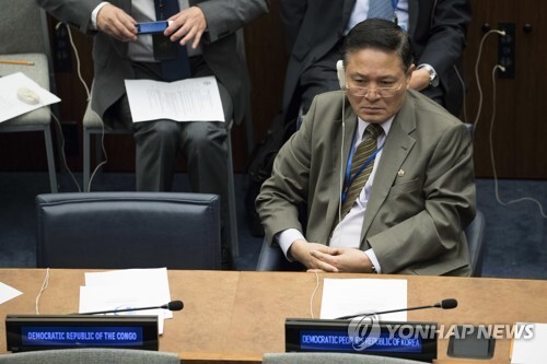 자성남 유엔 주재 북한 대사. (출처: 연합뉴스)