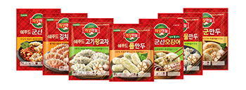 ‘쉐푸드 의성마늘 만두’ 7종. (제공: 롯데푸드) ⓒ천지일보 2018.8.2