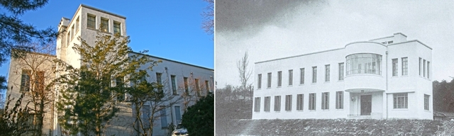 간송미술관 전경 2014년도 모습(왼쪽)과 1938년도 모습 (제공: 간송미술문환재단) ※재배포 금지