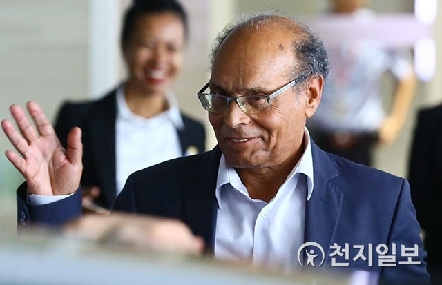 몬세프 마르주키(Moncef Marzouki) 튀니지 전(前) 대통령 ⓒ천지일보 2018.9.17