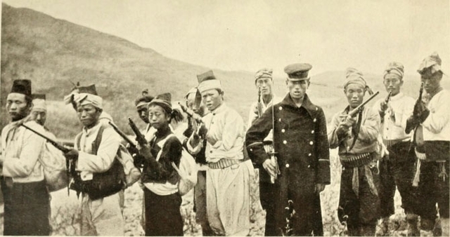 의병부대 1908년, 양평. (출처: 독립기념관)