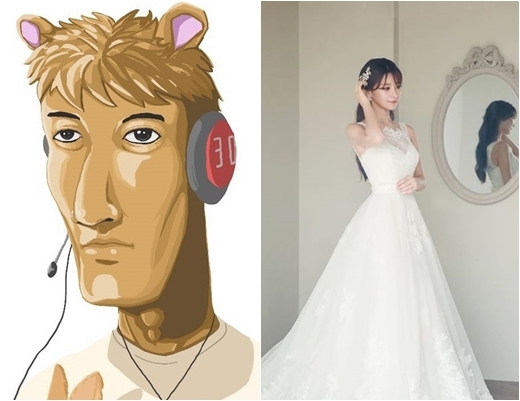 우왁굳, 김수현 아나운서와 결혼