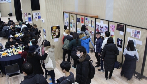 한국IT 디자인계열 2017프로젝트작품 전시 현장 (제공: 한국IT직업전문학교)