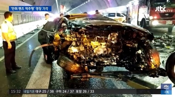 ‘만취 벤츠 역주행’ 가해자, 5개월 만에 구속. (출처: JTBC 뉴스 화면 캡처)
