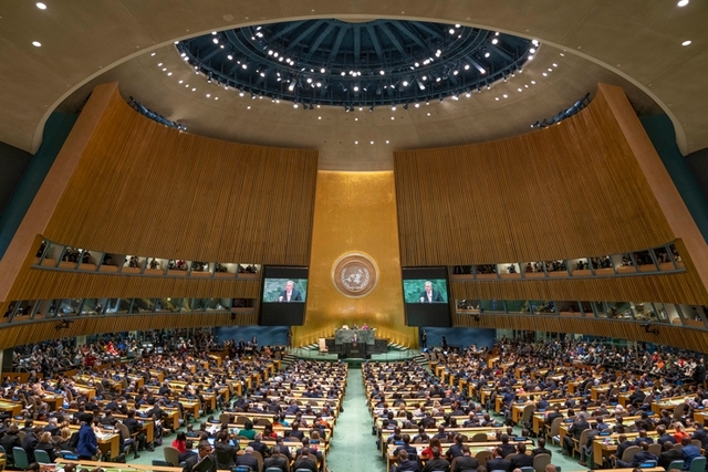 유엔총회 모습 자료사진 (출처: 유엔(UN))