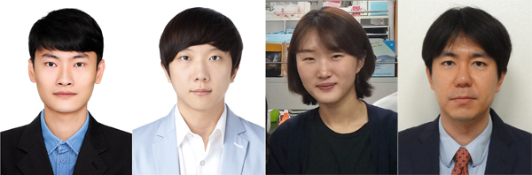 (왼쪽부터) 박시형·안승현·조은솔 학생, 지성욱 부교수. (제공: 고려대학교)