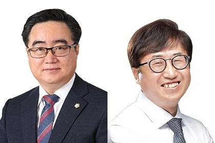 (왼쪽부터) 손용구·박민성 부산시의원. ⓒ천지일보 2018.12.14