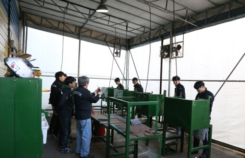 한국항공직업전문학교 실습 모습 (제공: 한국항공직업전문학교)