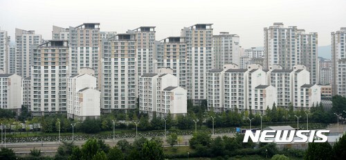 오전 경기도 성남시 분당구의 아파트 밀집지역 모습. (출처: 뉴시스)