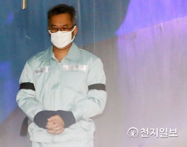 ‘드루킹’ 김동원씨가 법정으로 가고 있다. ⓒ천지일보DB