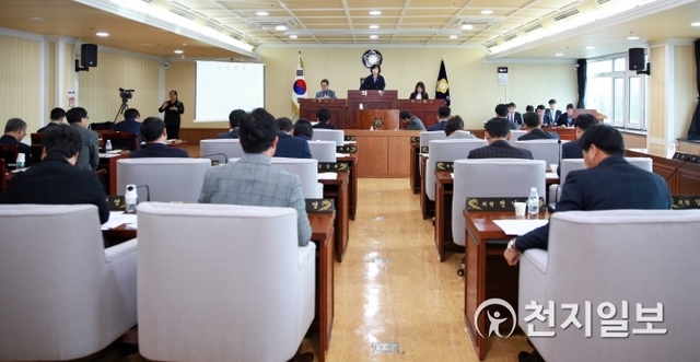 아산시의회 임시회 모습. (제공: 아산시의회) ⓒ천지일보 2018.11.30