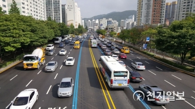 [천지일보 부산=김태현 기자] 해운대(올림픽~센텀자이) BRT구간. ⓒ천지일보 2019.2.18