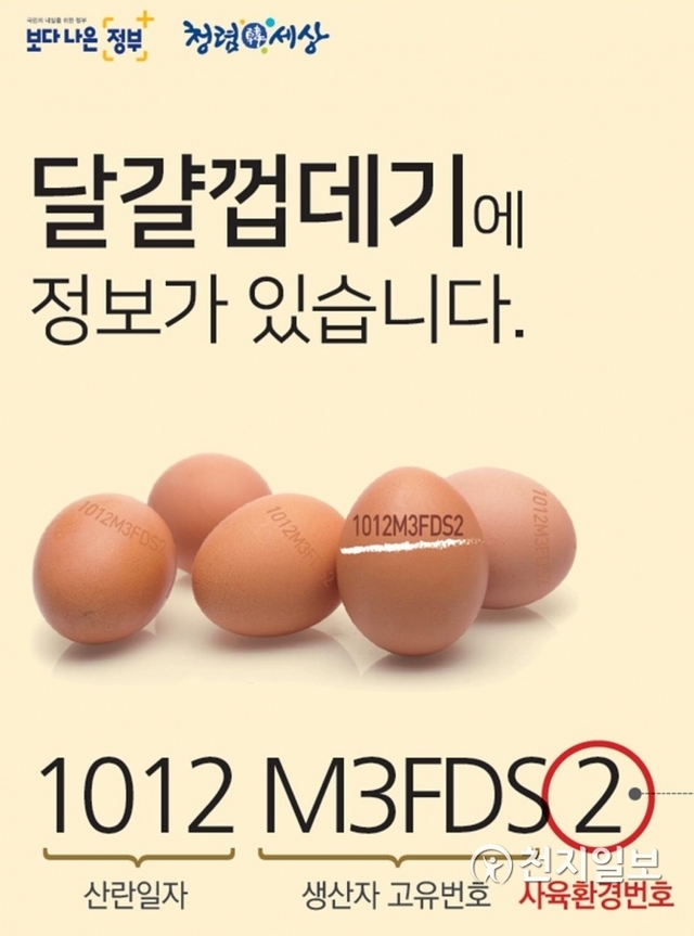 계란 산란일자, 생산자 고유번호, 사육환경번호 등 정보. (제공: 인천시) ⓒ천지일보 2019.2.21