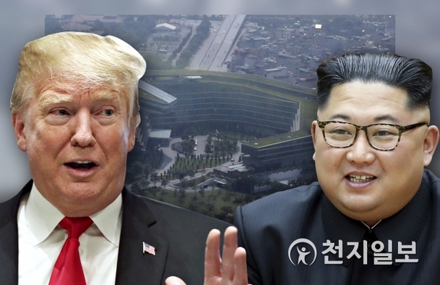 2차 북미정상회담을 일주일 앞둔 도널드 트럼프 미국 대통령(왼쪽)과 김정은 북한 국무위원장(오른쪽). ⓒ천지일보 2019.2.20