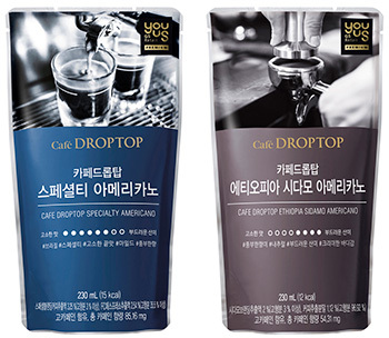 스페셜티 커피 파우치 음료 2종. (제공: 카페 드롭탑) ⓒ천지일보 2019.3.28