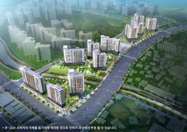 GS건설이 경기도 성남 고등지구에 짓는 ‘고등자이’ 조감도. (제공: GS건설)