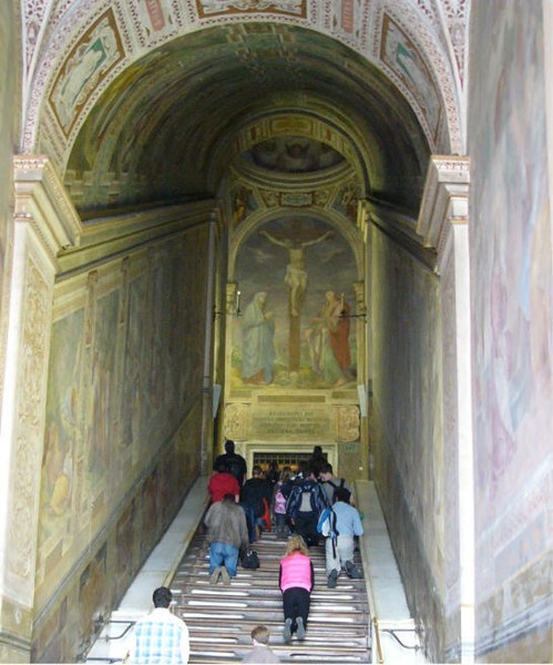 이탈리아 로마 성 계단 성당의 모습. (출처: 위키 미디어 커먼즈)
