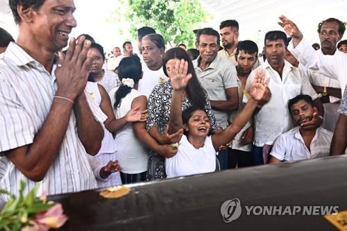 스리랑카 테러 희생자 장례식. (출처: 연합뉴스)
