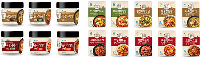 청정원 냉장요리양념 브랜드 ‘요리한수’ 16종. (제공: 대상) ⓒ천지일보 2019.4.29
