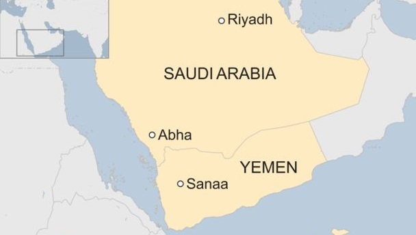 예멘 반군, 사우디공항에 미사일 발사, 어린이 포함 26명이 다쳤다(출처: BBC캡처)